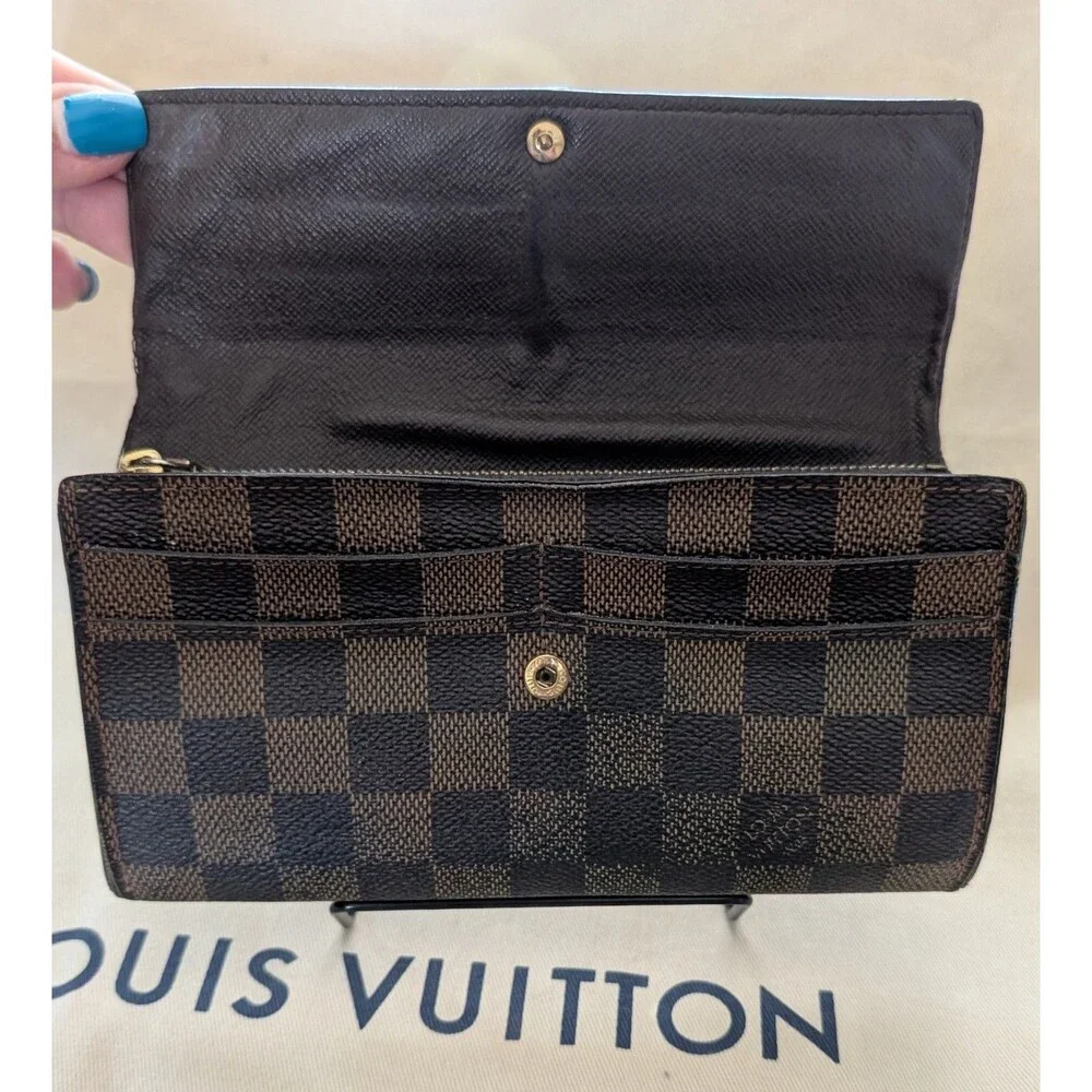Louis Vuitton Damier Portefeuille Sarah CA4038 Long Wallet